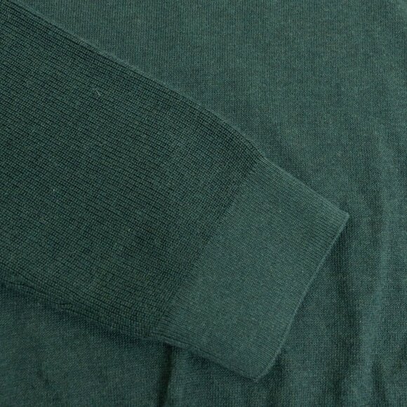 Selected Homme Crewneck Sweater Green Mens Medium Organic Cotton Slhallen - Picture 6 of 13